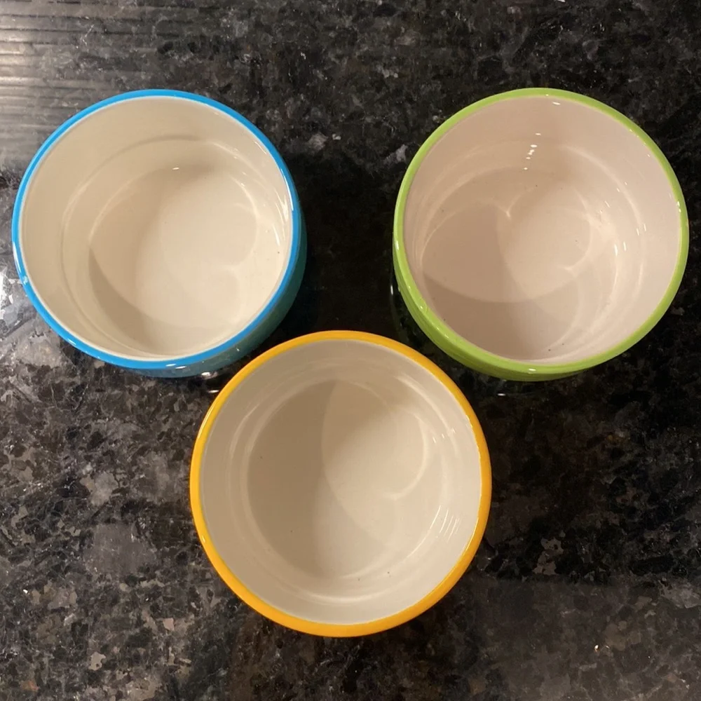 3 little serving bowls